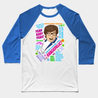 Austin Powers Quotes Baseball T-Shirt